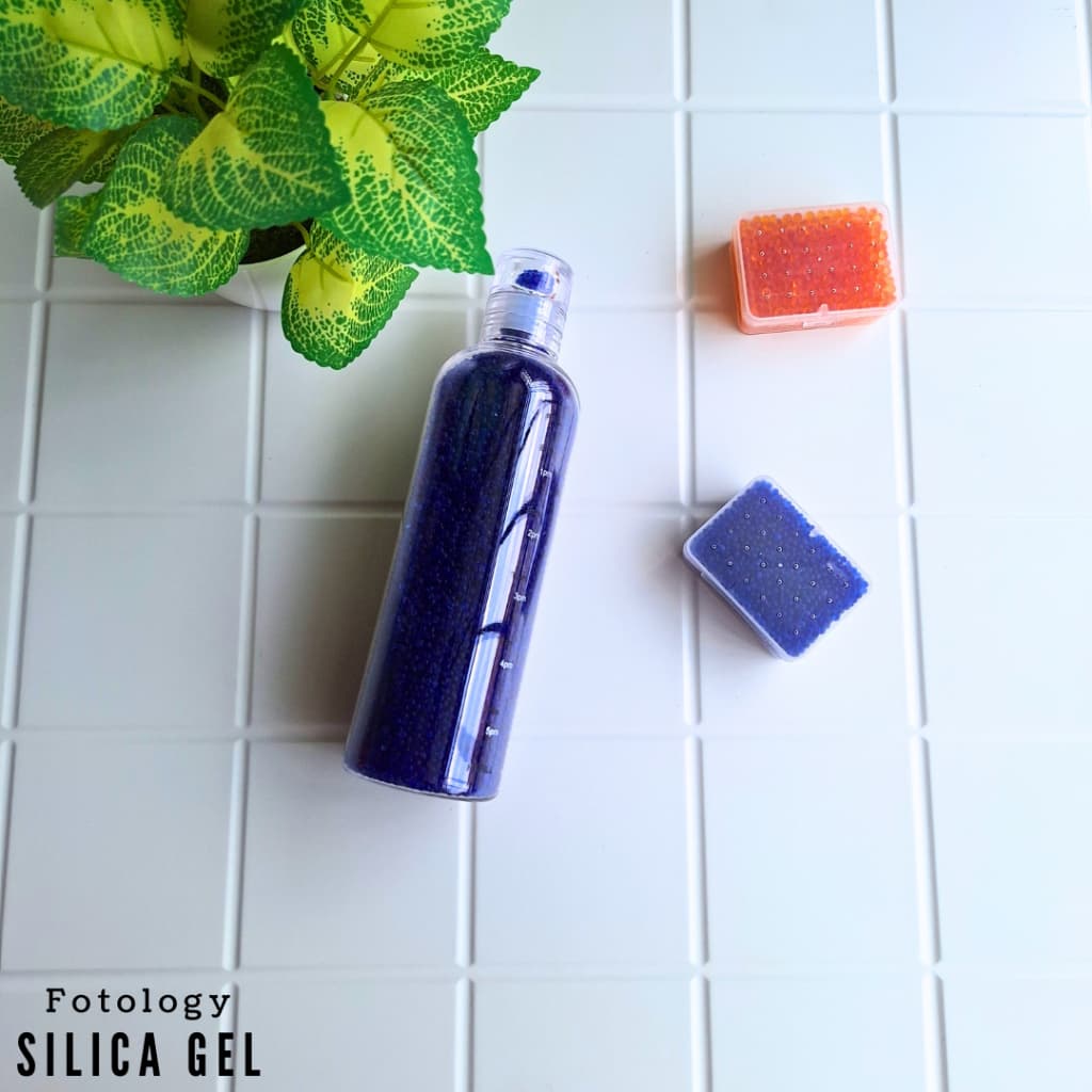 Silica Gel Orange Penyerap Lembab Silica Gel Biru Kemasan Botol Premium Untuk Dry Box Kamera